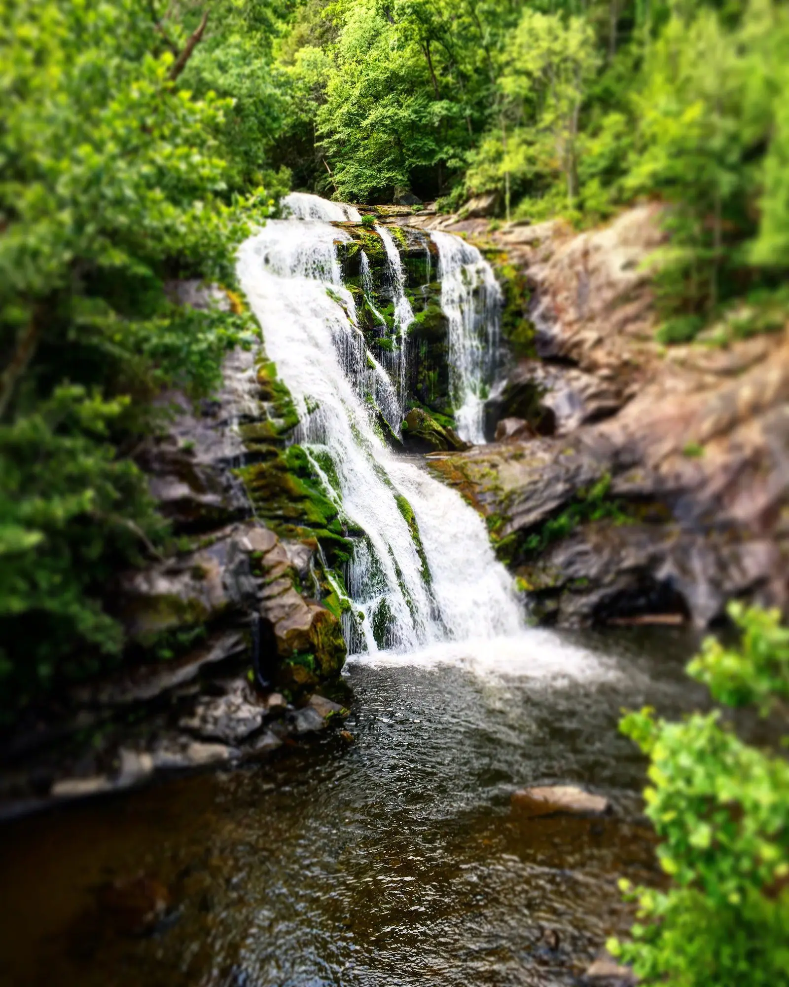 Bald River Falls, Mountain View Cabin Rentals, Tellico Plains TN Smoky Mountains